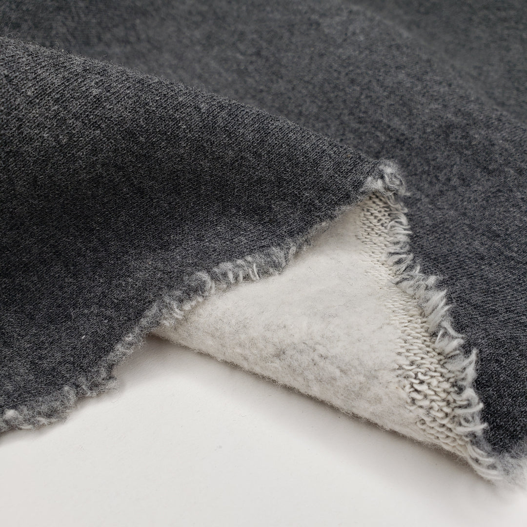 Wrap Me Cozy - Cotton/Spandex Knit - Grey/White - 0.5M Bundle - FABCYCLE Deadstock and Sustainble Fabrics and Sewing Supplies (6555202060401)
