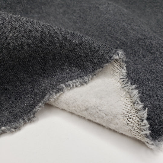 Wrap Me Cozy - Cotton/Spandex Knit - Grey/White - 0.5M Bundle - FABCYCLE Deadstock and Sustainble Fabrics and Sewing Supplies (6555202060401)