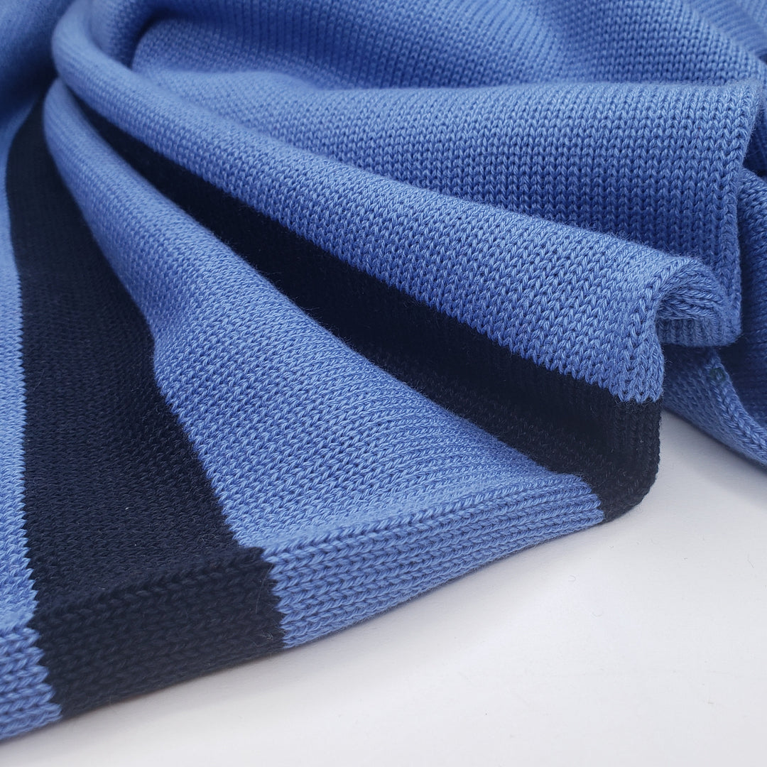 Charlie Blue - Acrylic Knit - Blue - 1.9M Bundle - FABCYCLE Deadstock and Sustainble Fabrics and Sewing Supplies (6556445376625)