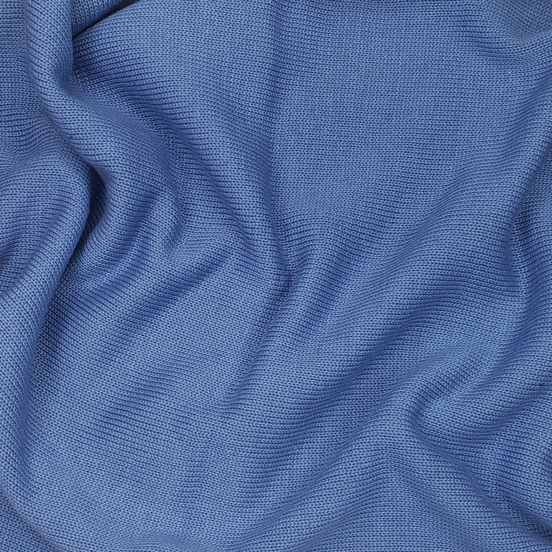 Charlie Blue - Acrylic Knit - Blue - 1.9M Bundle - FABCYCLE Deadstock and Sustainble Fabrics and Sewing Supplies (6556445376625)