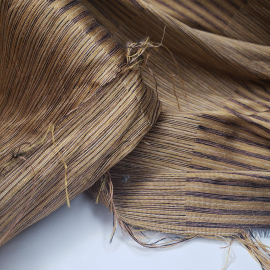 Couch Conversations - Poly Woven - Beige/Brown Short Stripes - 1.7M Bundle - FABCYCLE Deadstock and Sustainble Fabrics and Sewing Supplies (6557006758001)