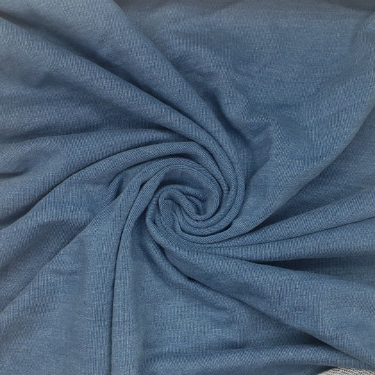 Blue Sky Sunday - Cotton Knit - Blue/White -1.5M Bundle - FABCYCLE Deadstock and Sustainble Fabrics and Sewing Supplies (6572117622897)