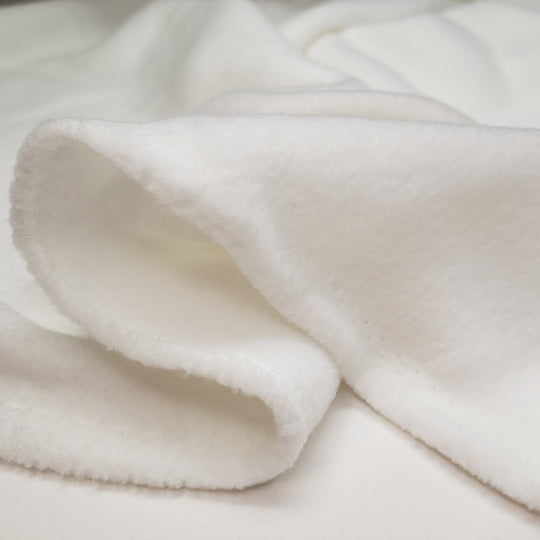 Soft Cozy Warm - Poly Knit - White - 1M Bundle - FABCYCLE Deadstock and Sustainble Fabrics and Sewing Supplies (6562225913969)