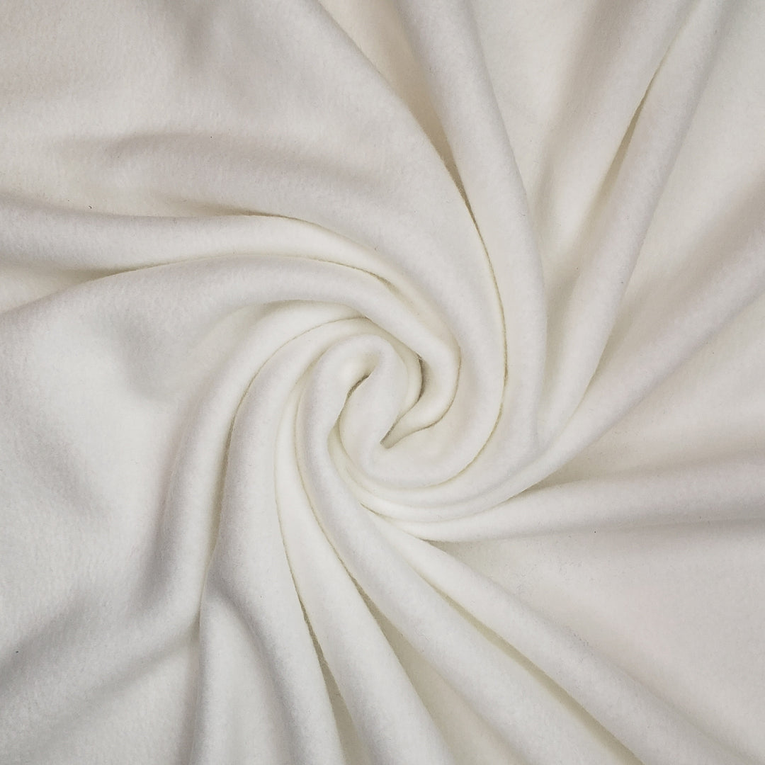 Soft Cozy Warm - Poly Knit - White - 1M Bundle - FABCYCLE Deadstock and Sustainble Fabrics and Sewing Supplies (6562225913969)