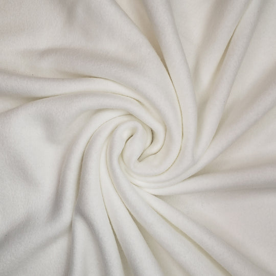 Soft Cozy Warm - Poly Knit - White - 1M Bundle - FABCYCLE Deadstock and Sustainble Fabrics and Sewing Supplies (6562225913969)