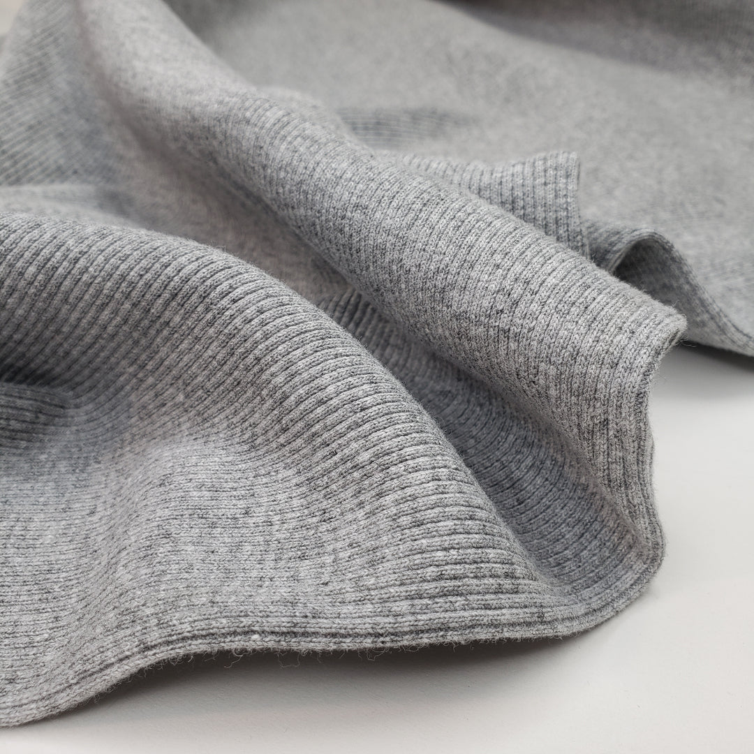 Greyscale Tv - Cotton Blend Knit - Grey - 2.3M Bundle - FABCYCLE Deadstock and Sustainble Fabrics and Sewing Supplies (6563483877489)