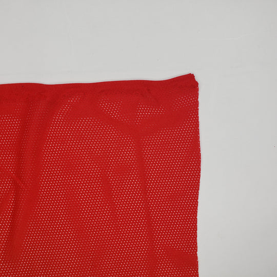 B Ball Baller - Sport Mesh Poly Knit - Red - 1/2 Meter - FABCYCLE Deadstock and Sustainble Fabrics and Sewing Supplies (6565283922033)