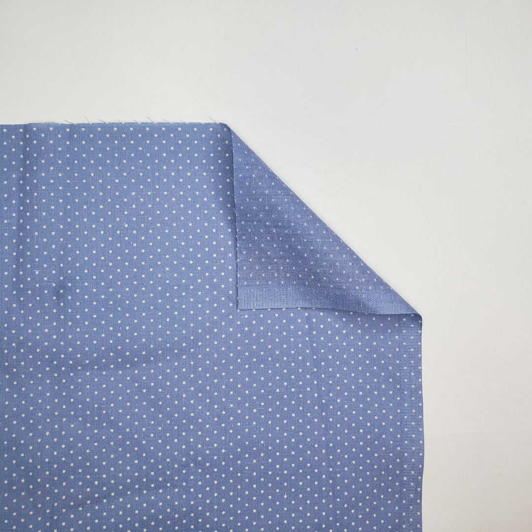 Make Believe Castle - Cotton Woven - Blue Polka Dots - 3M Bundle - FABCYCLE Deadstock and Sustainble Fabrics and Sewing Supplies (6568365457521)
