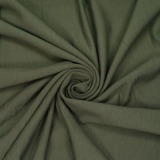Fairy Moss - Jersey Fleece Bamboo/Cotton Knit - Green - 0.95M Bundle - FABCYCLE Deadstock and Sustainble Fabrics and Sewing Supplies (6568381939825)
