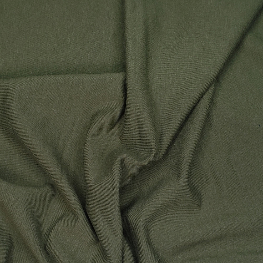 Fairy Moss - Jersey Fleece Bamboo/Cotton Knit - Green - 0.95M Bundle - FABCYCLE Deadstock and Sustainble Fabrics and Sewing Supplies (6568381939825)