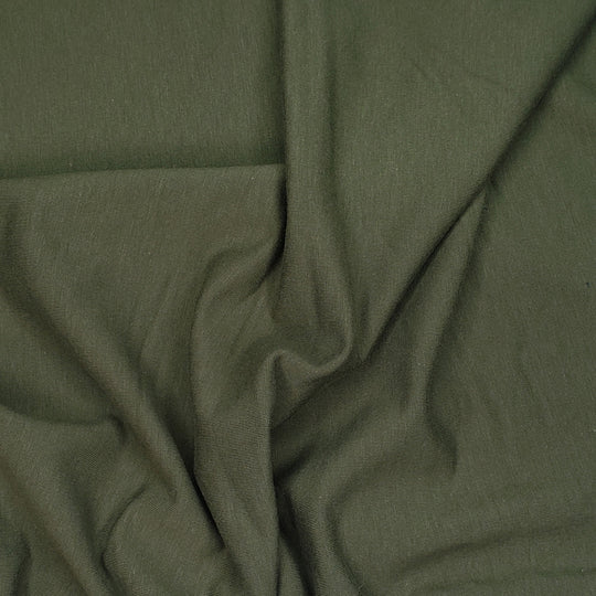 Fairy Moss - Jersey Fleece Bamboo/Cotton Knit - Green - 0.95M Bundle - FABCYCLE Deadstock and Sustainble Fabrics and Sewing Supplies (6568381939825)