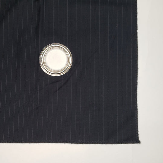 Luxury Coal Stripes - Twill pinstripe Wool Woven - Black Pinstripe - Bundles - FABCYCLE Deadstock and Sustainble Fabrics and Sewing Supplies (6568401174641)