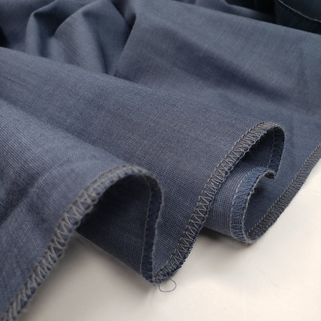 Tuesday Pants - Plain Weave Wool/Cotton Woven - Blue - 1.18M Bundle - FABCYCLE Deadstock and Sustainble Fabrics and Sewing Supplies (6568412643441)