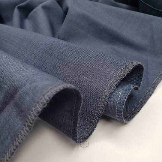 Tuesday Pants - Plain Weave Wool/Cotton Woven - Blue - 1.18M Bundle - FABCYCLE Deadstock and Sustainble Fabrics and Sewing Supplies (6568412643441)