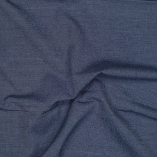 Tuesday Pants - Plain Weave Wool/Cotton Woven - Blue - 1.18M Bundle - FABCYCLE Deadstock and Sustainble Fabrics and Sewing Supplies (6568412643441)