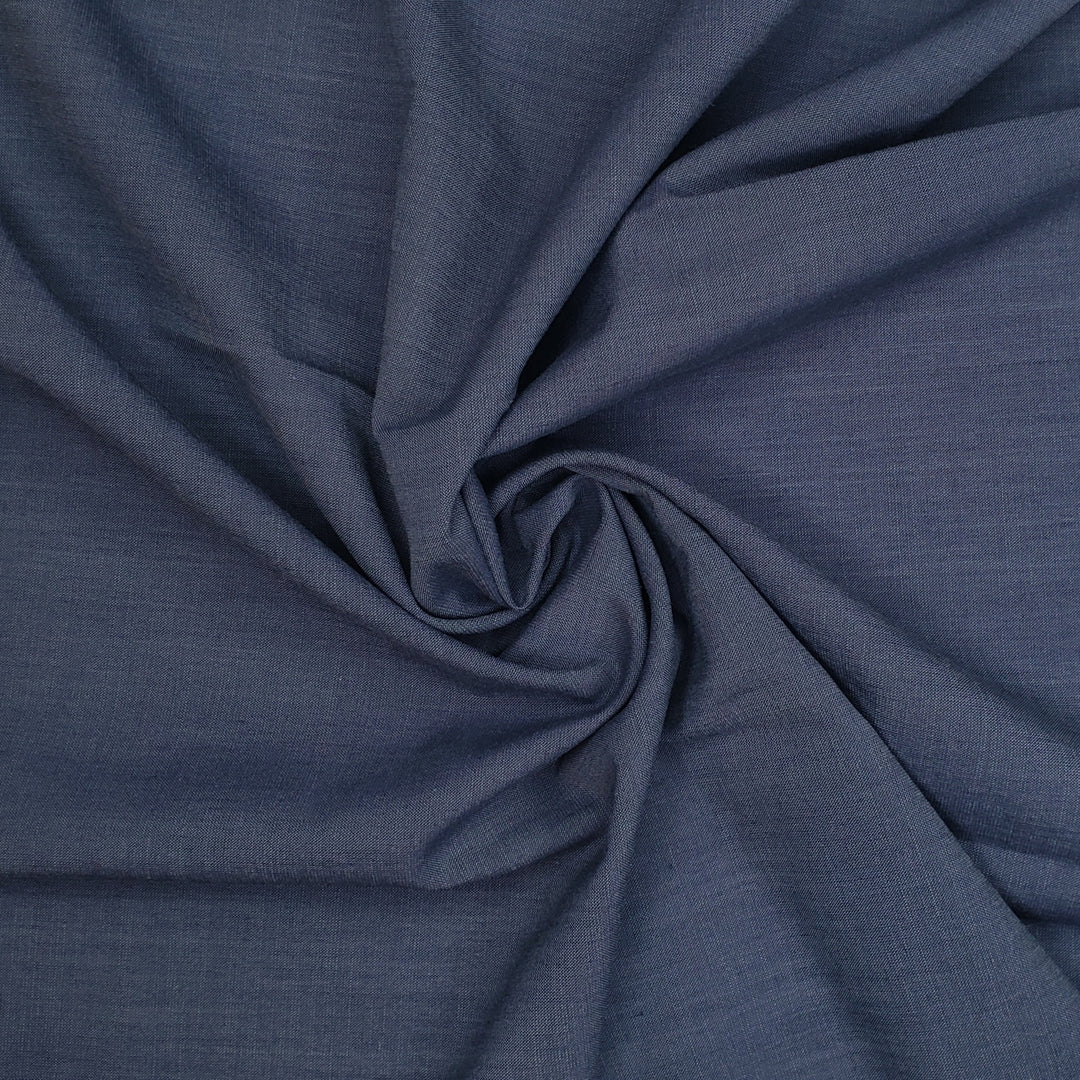 Tuesday Pants - Plain Weave Wool/Cotton Woven - Blue - 1.18M Bundle - FABCYCLE Deadstock and Sustainble Fabrics and Sewing Supplies (6568412643441)