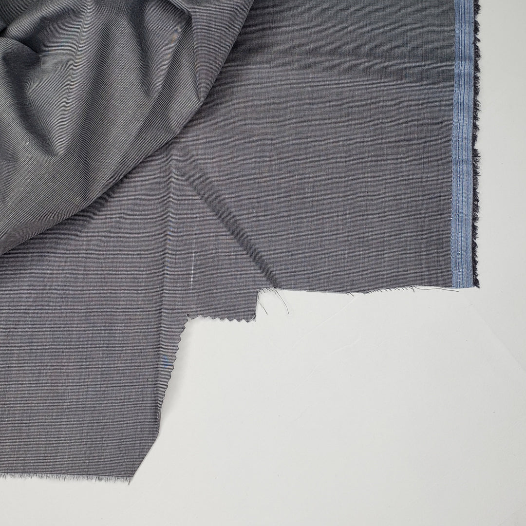 Summertime Shirts - Plain Weave Cotton Blend Woven - Grey - 1M Bundle - FABCYCLE Deadstock and Sustainble Fabrics and Sewing Supplies (6568412971121)