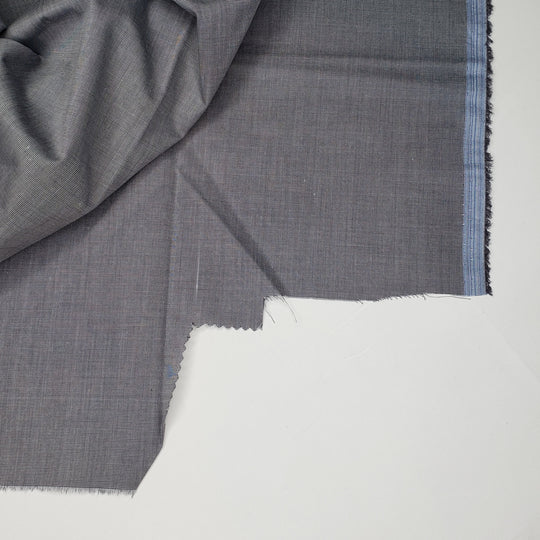 Summertime Shirts - Plain Weave Cotton Blend Woven - Grey - 1M Bundle - FABCYCLE Deadstock and Sustainble Fabrics and Sewing Supplies (6568412971121)