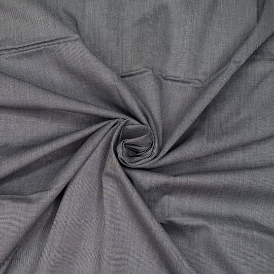 Summertime Shirts - Plain Weave Cotton Blend Woven - Grey - 1M Bundle - FABCYCLE Deadstock and Sustainble Fabrics and Sewing Supplies (6568412971121)