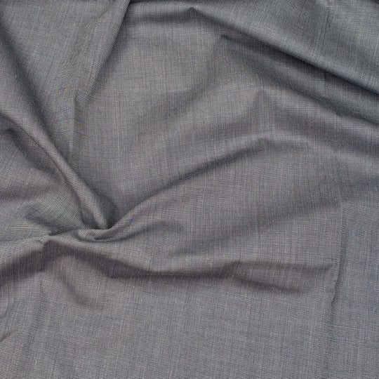 Summertime Shirts - Plain Weave Cotton Blend Woven - Grey - 1M Bundle - FABCYCLE Deadstock and Sustainble Fabrics and Sewing Supplies (6568412971121)
