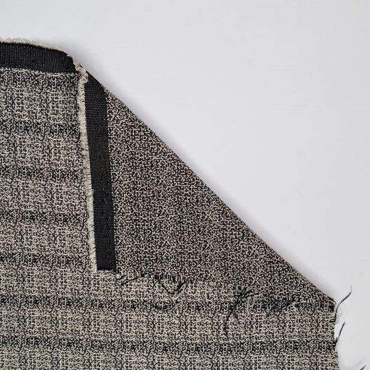 Tunnel Static - Poly/Cotton Woven - White/Black Abstract - 2.25M Bundle - FABCYCLE Deadstock and Sustainble Fabrics and Sewing Supplies (6568740683889)