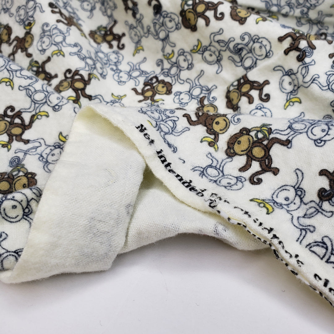 Monkey Party - Flanelette Cotton Woven - Cream Multi Monkeys - 3.15M Bundle - FABCYCLE Deadstock and Sustainble Fabrics and Sewing Supplies (6568449146993)
