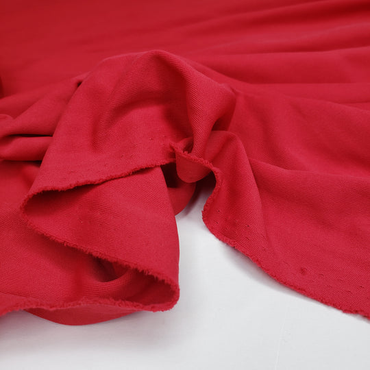 Gobbler Neck - Sport Mesh Polyester Blend Knit - Red - 1/2 Meter - FABCYCLE Deadstock and Sustainble Fabrics and Sewing Supplies (6569595175025)