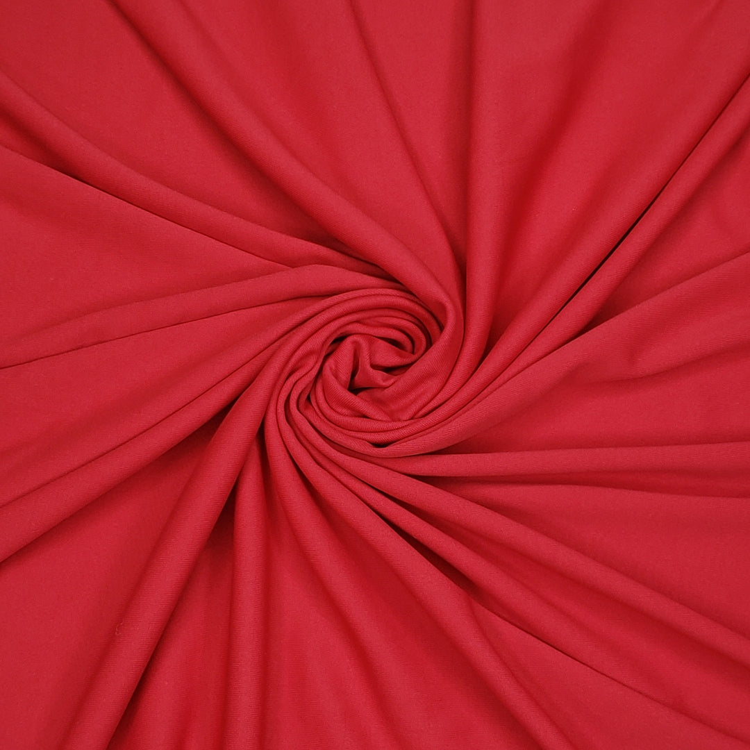 Gobbler Neck - Sport Mesh Polyester Blend Knit - Red - 1/2 Meter - FABCYCLE Deadstock and Sustainble Fabrics and Sewing Supplies (6569595175025)