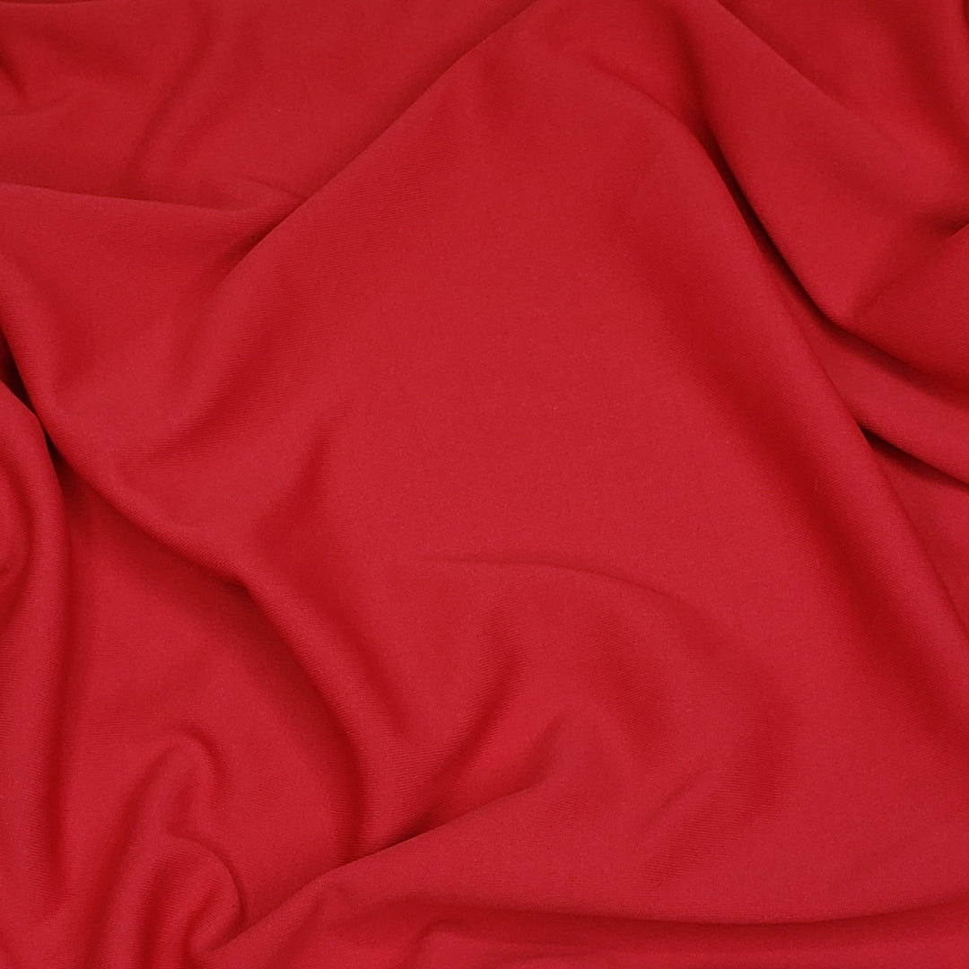 Gobbler Neck - Sport Mesh Polyester Blend Knit - Red - 1/2 Meter - FABCYCLE Deadstock and Sustainble Fabrics and Sewing Supplies (6569595175025)