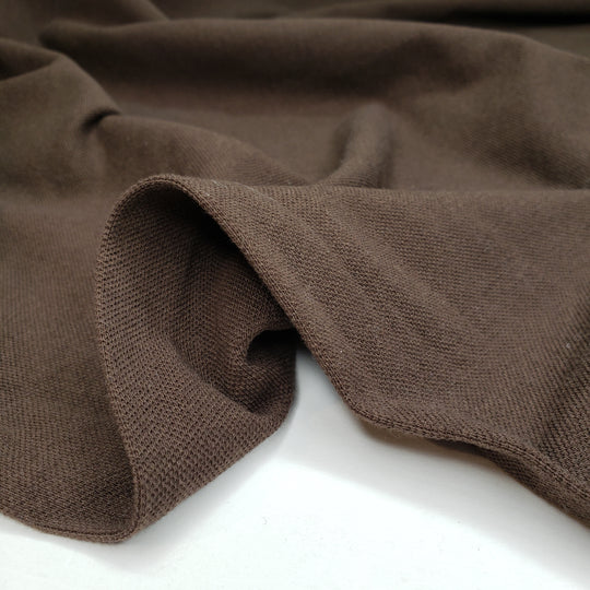 Garden Soil - Tubular Jersey Cotton Blend Knit - Brown - 1M Bundle - FABCYCLE Deadstock and Sustainble Fabrics and Sewing Supplies (6569592455281)