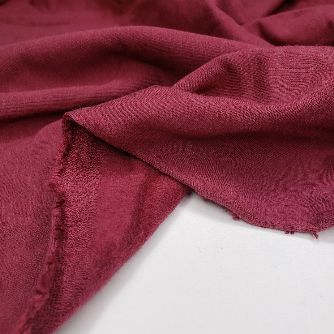 Molten Lava - Jersey Fleece Bamboo Knit - Red - 1.1M Bundle - FABCYCLE Deadstock and Sustainble Fabrics and Sewing Supplies (6570848616561)
