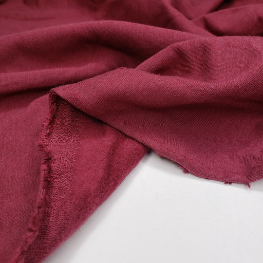 Molten Lava - Jersey Fleece Bamboo Knit - Red - 1.1M Bundle - FABCYCLE Deadstock and Sustainble Fabrics and Sewing Supplies (6570848616561)