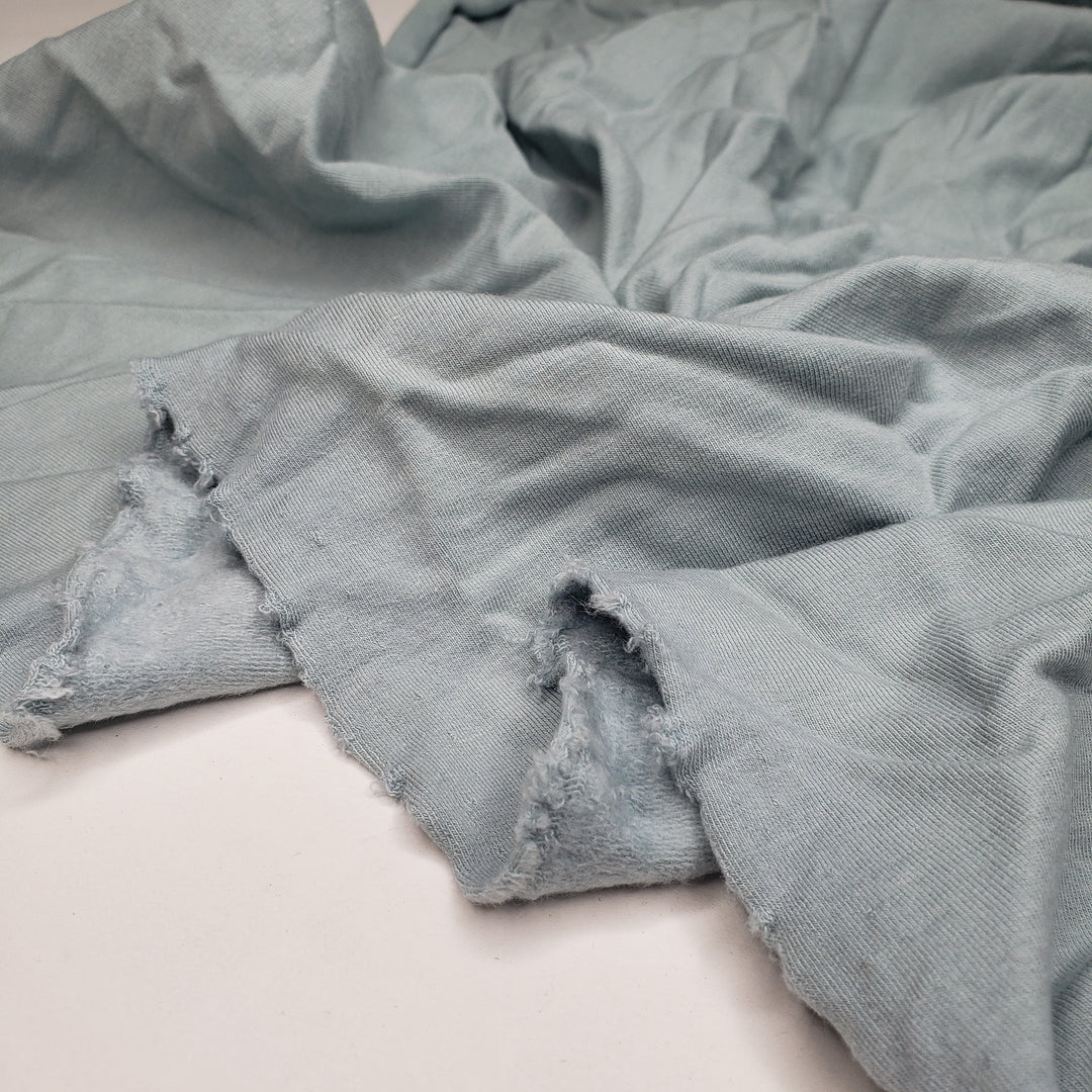 Under The Iceberg - Jersey Fleece Rayon From Bamboo Blend Knit - Blue - 1.3M Bundle - FABCYCLE Deadstock and Sustainble Fabrics and Sewing Supplies (6571340922993)