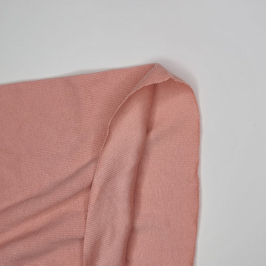 Pink Paws - Tubular Rib Knit Bamboo/Cotton Knit - Pink - 0.5M Bundle - FABCYCLE Deadstock and Sustainble Fabrics and Sewing Supplies (6575203516529)