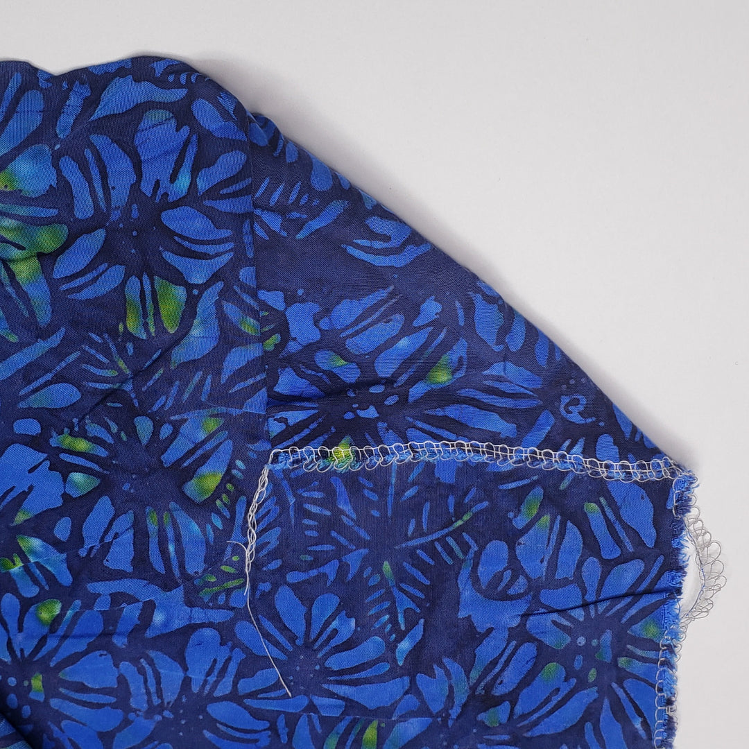 Batik Hydrangea - Batik Viscose Rayon Woven - Blue Multi Floral - 2.25M Bundle - FABCYCLE Deadstock and Sustainble Fabrics and Sewing Supplies (6580567310449)