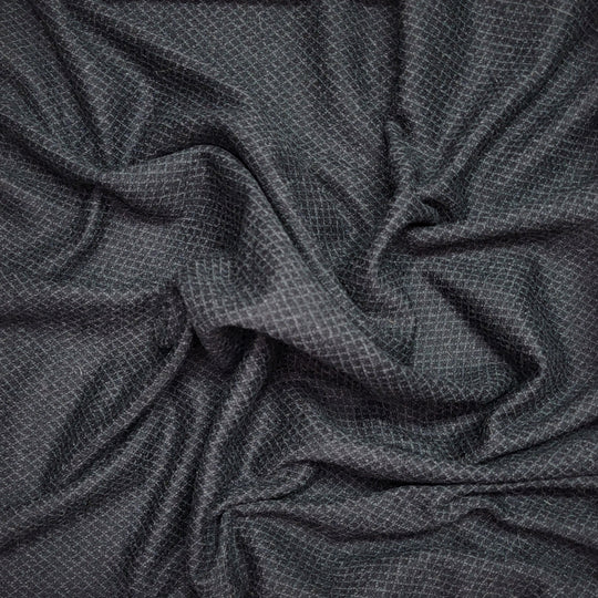 Gridiron - Jersey Wool Knit - Grey - 1M Bundle - FABCYCLE Deadstock and Sustainble Fabrics and Sewing Supplies (6586164019313)