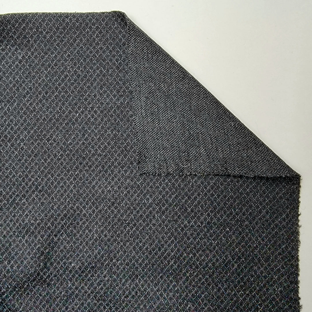 Gridiron - Jersey Wool Knit - Grey - 1M Bundle - FABCYCLE Deadstock and Sustainble Fabrics and Sewing Supplies (6586164019313)