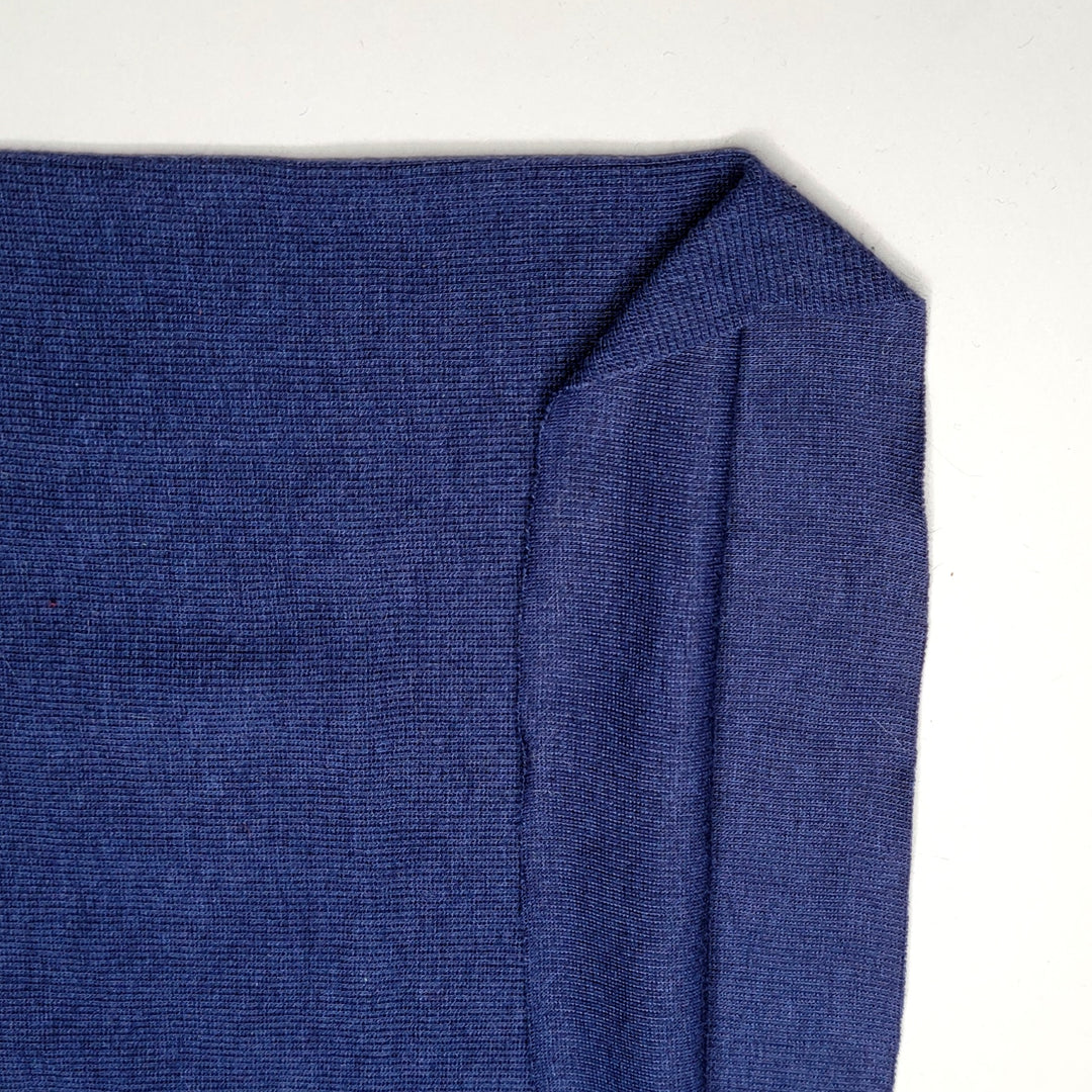 A Deep Ocean Explorer - Tubular Rib Knit Cotton Blend Knit - Navy - 1M Bundle - FABCYCLE Deadstock and Sustainble Fabrics and Sewing Supplies (6594590507121)