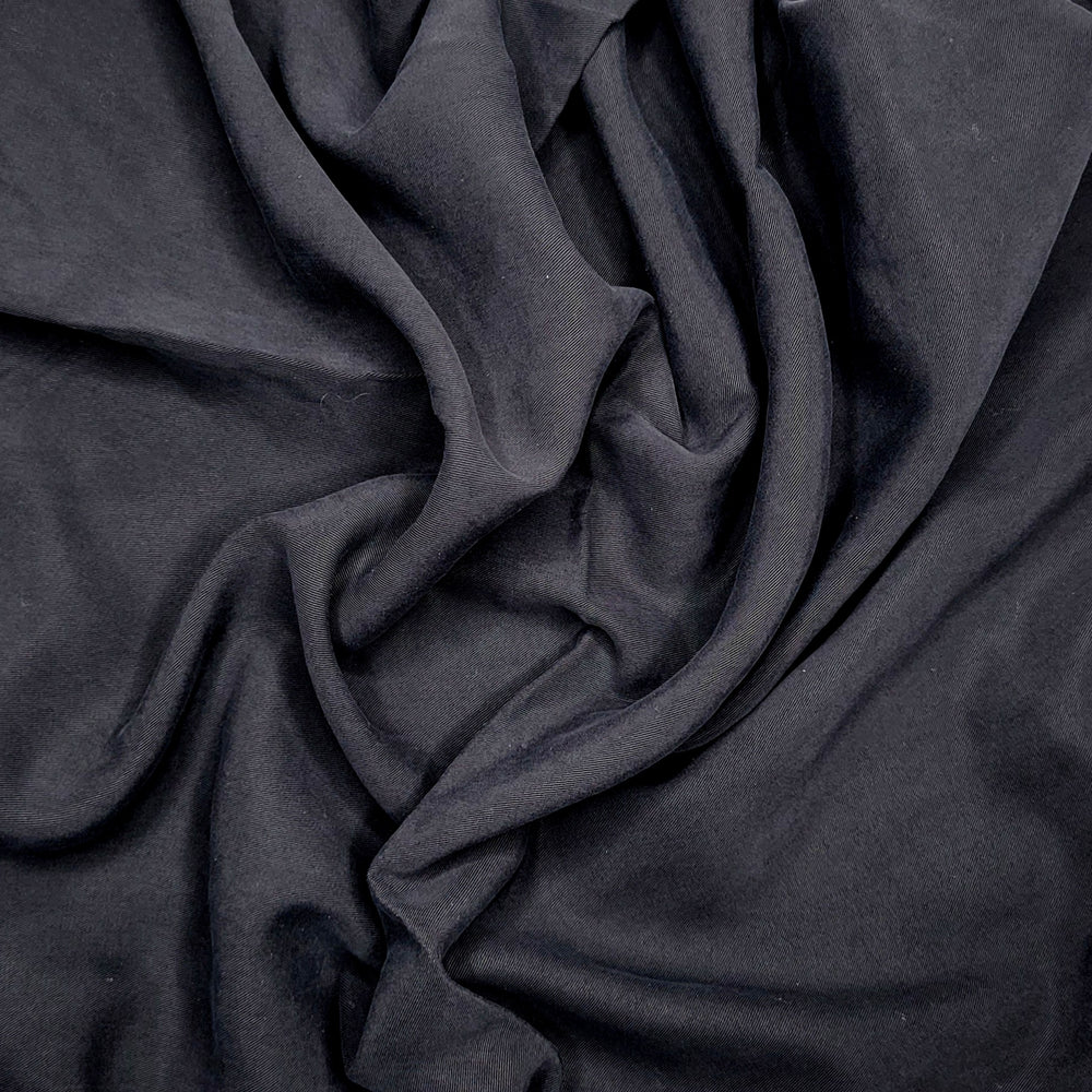 UB - Tencel Blackness - Tencel Woven - Black - 1M Bundle - FABCYCLE Deadstock and Sustainble Fabrics and Sewing Supplies (6594565111921)