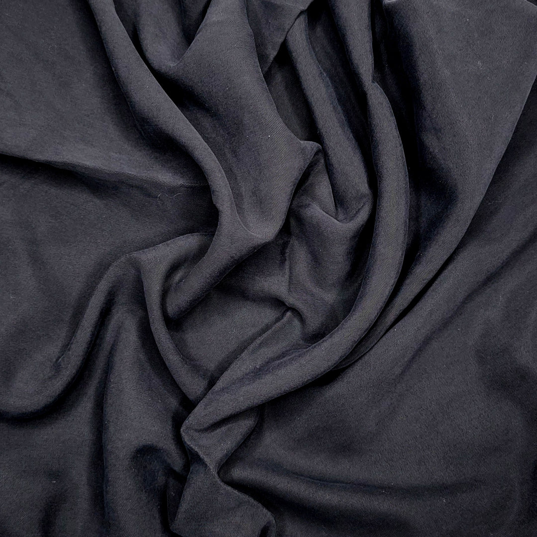 UB - Tencel Blackness - Tencel Woven - Black - 1M Bundle - FABCYCLE Deadstock and Sustainble Fabrics and Sewing Supplies (6594565111921)