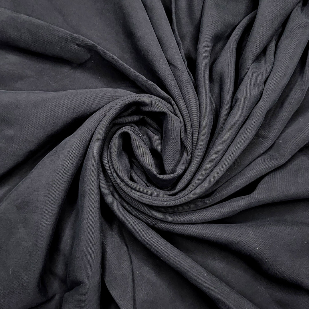 UB - Tencel Blackness - Tencel Woven - Black - 1M Bundle - FABCYCLE Deadstock and Sustainble Fabrics and Sewing Supplies (6594565111921)
