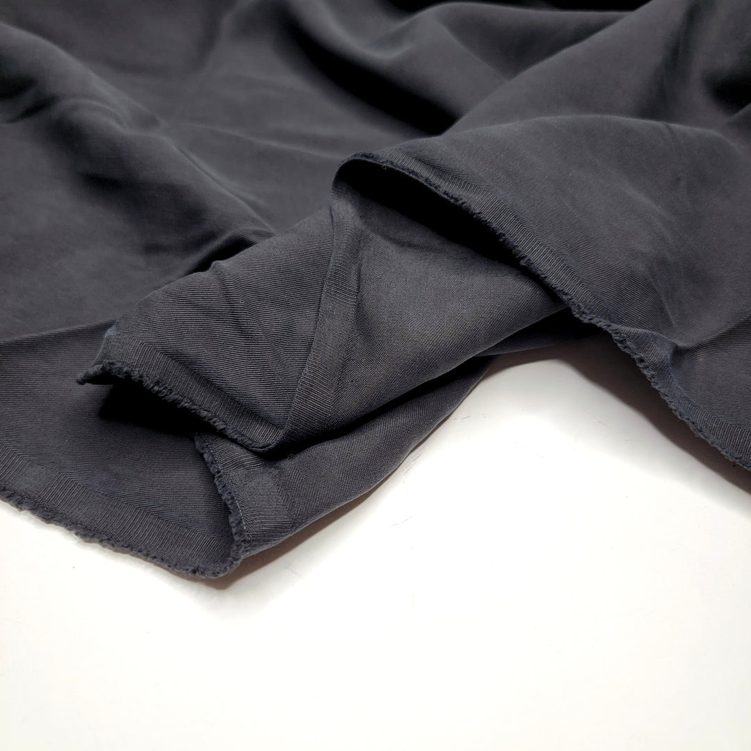 UB - Tencel Blackness - Tencel Woven - Black - 1M Bundle - FABCYCLE Deadstock and Sustainble Fabrics and Sewing Supplies (6594565111921)