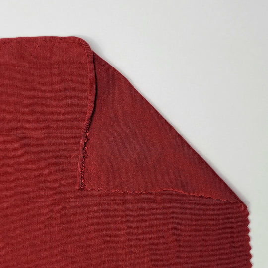 Stubborn Red - Jersey Tencel/Spandex Knit - Dark Red - 0.9M Bundle - FABCYCLE Deadstock and Sustainble Fabrics and Sewing Supplies (6594743631985)