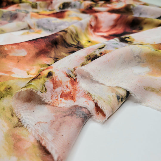 Botanist Father - Chiffon Poly Woven - Multi Floral - 0.7M Bundle - FABCYCLE Deadstock and Sustainble Fabrics and Sewing Supplies (6595152609393)