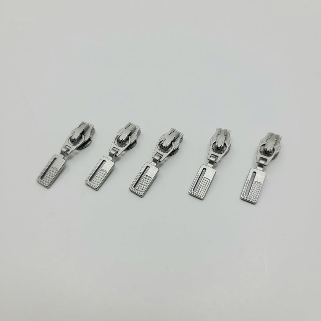 YKK Zipper Slider - Metal - Silver - FABCYCLE Deadstock and Sustainble Fabrics and Sewing Supplies (6603963760753)