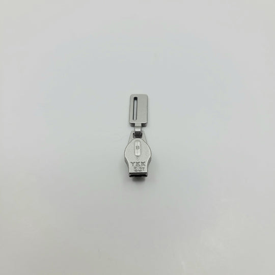 YKK Zipper Slider - Metal - Silver - FABCYCLE Deadstock and Sustainble Fabrics and Sewing Supplies (6603963760753)