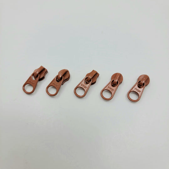 YKK Zipper Slider - Metal - Orange - FABCYCLE Deadstock and Sustainble Fabrics and Sewing Supplies (6603998036081)