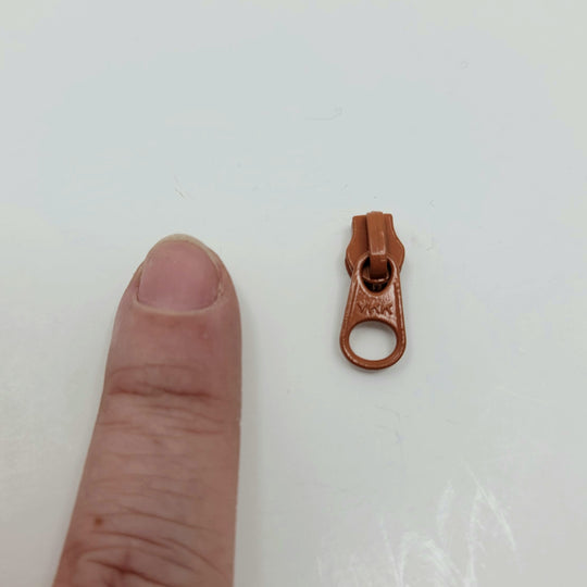 YKK Zipper Slider - Metal - Orange - FABCYCLE Deadstock and Sustainble Fabrics and Sewing Supplies (6603998036081)