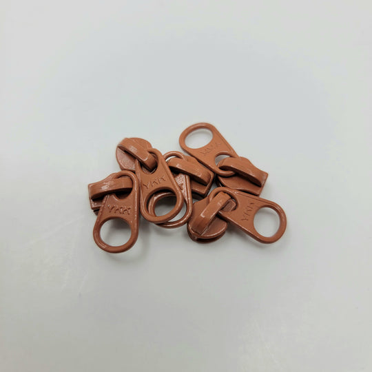 YKK Zipper Slider - Metal - Orange - FABCYCLE Deadstock and Sustainble Fabrics and Sewing Supplies (6603998036081)