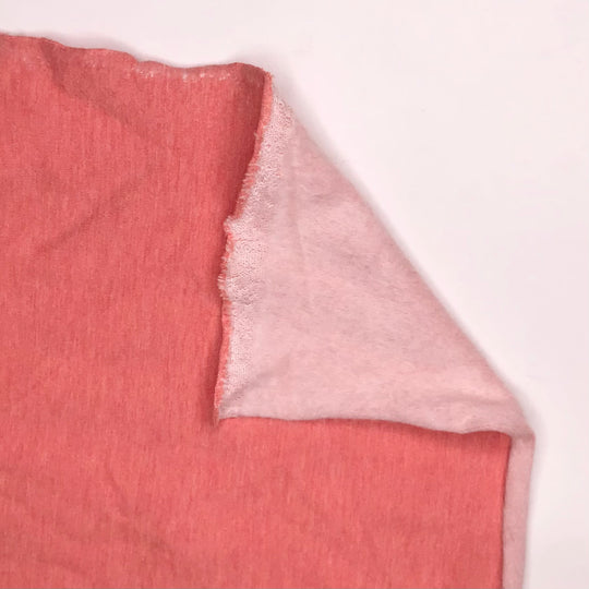 Piggy Pink - Jersey Fleece Rayon From Bamboo Blend Knit - Pink - 1M Bundle (6572148228209)